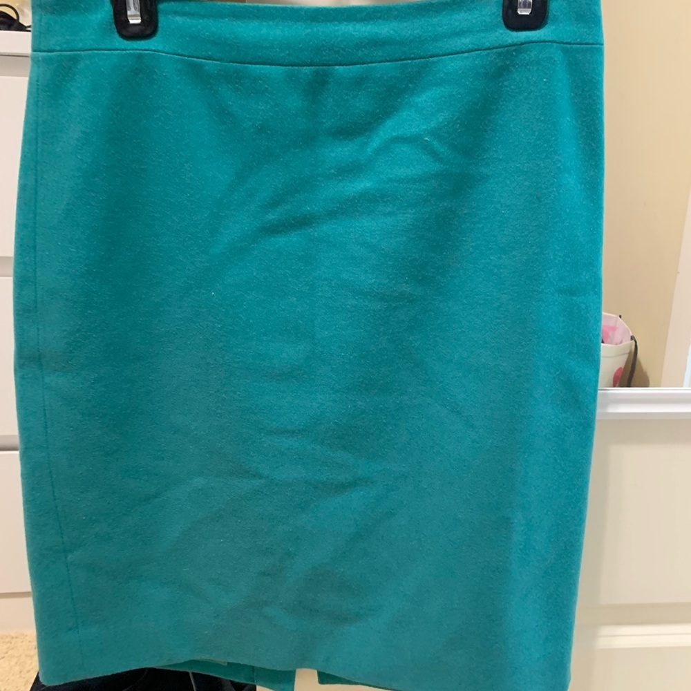 Teal Pencil Skirt